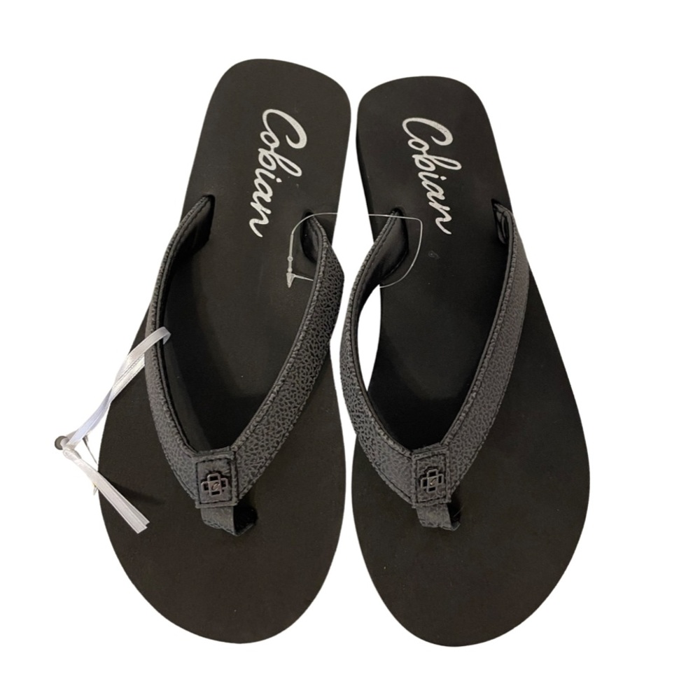 New Cobian Skinny Black Flip Flops